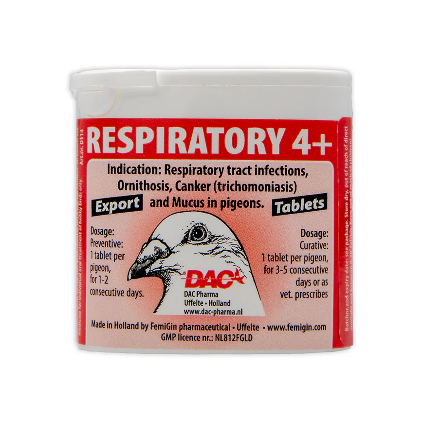 Dac Pharma Respiratory 4+ Tabs. 50 tablets