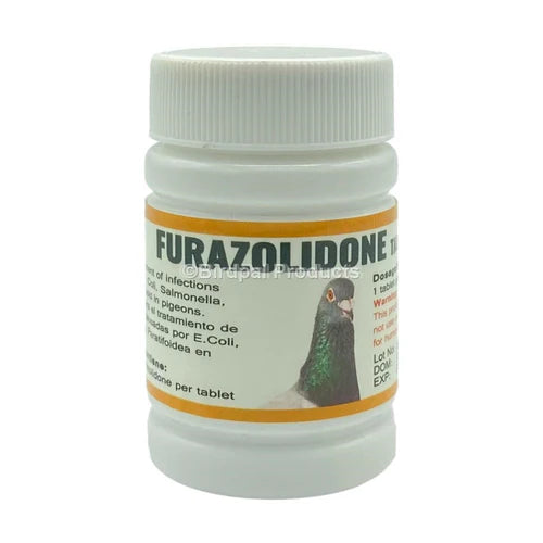 Furazolidone Tablets for Pigeons - for Salmonella & Paratyphoid 100tab