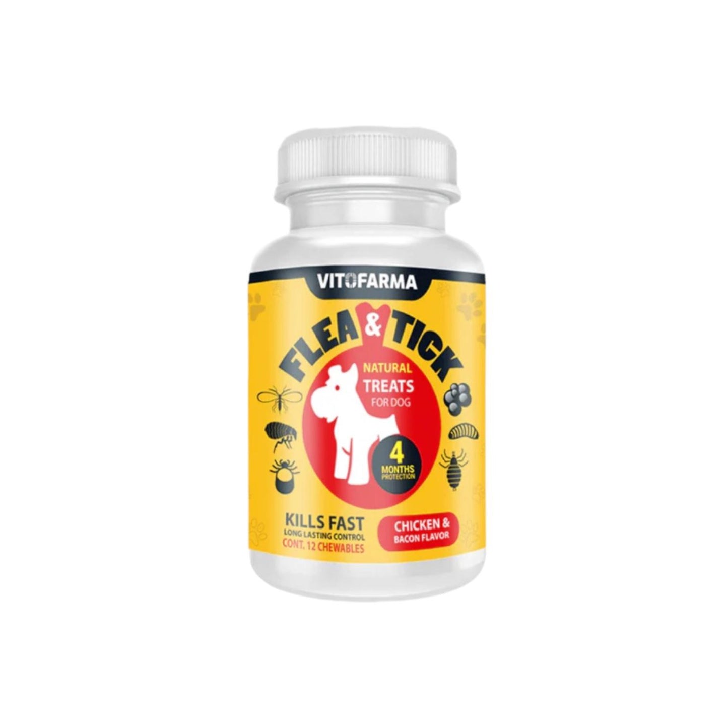Flea & Tick 12 Chewable Tablets