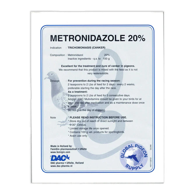 DAC METRONIDAZOLE 20% 100 G