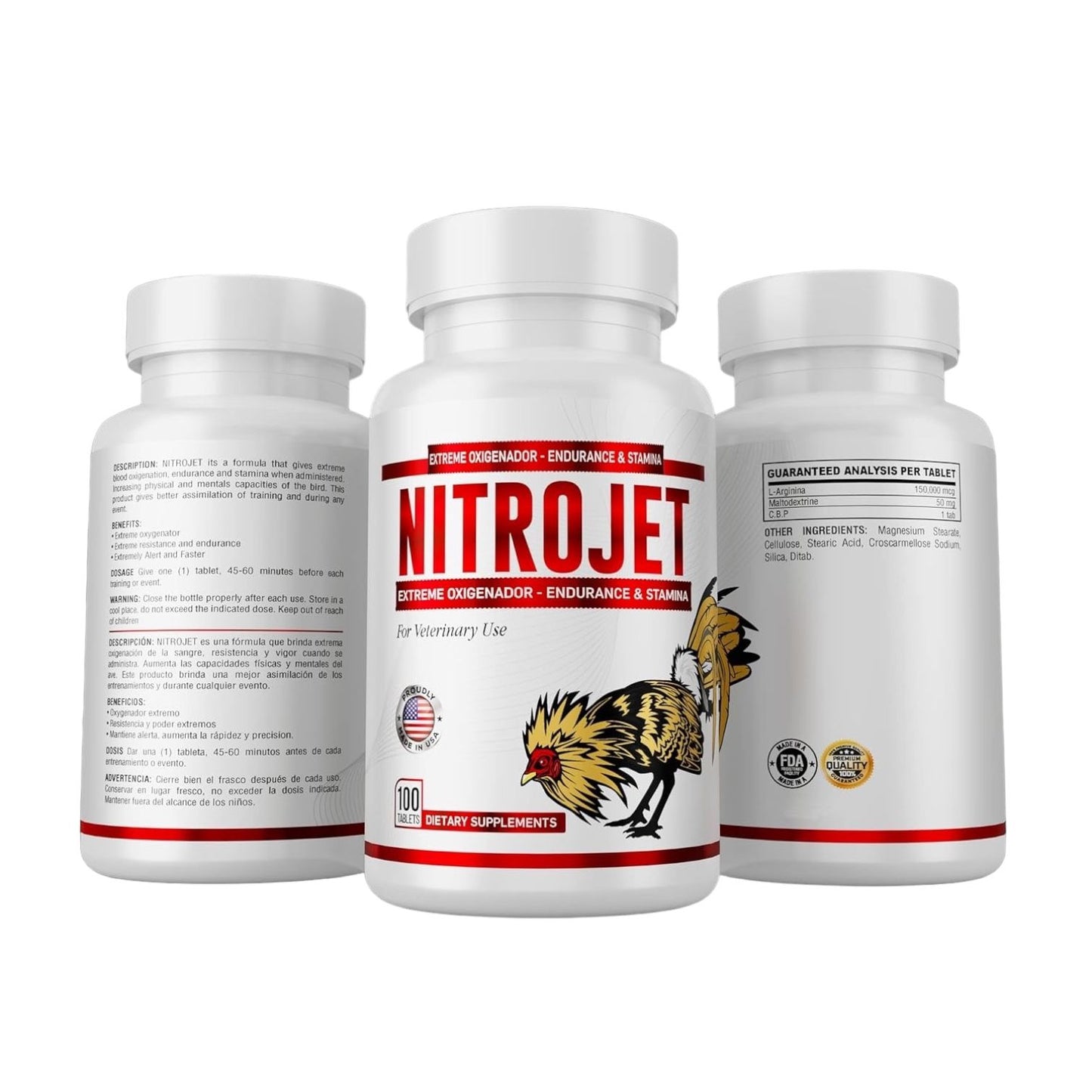 NITROJET for poultry OXYGENATOR for ROOSERS 100 tab