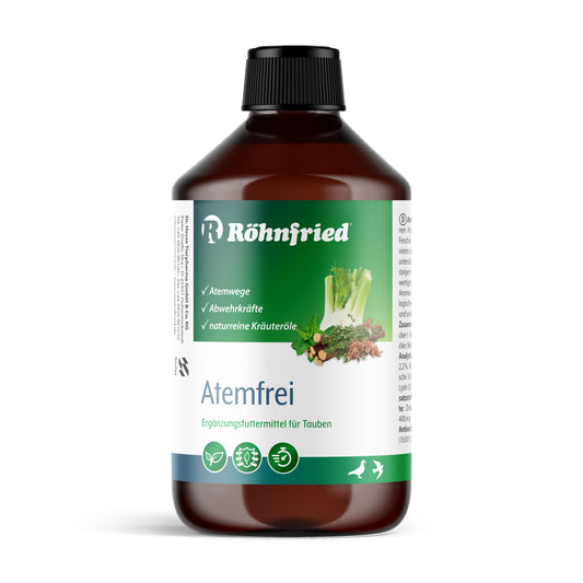 Atemfrei - 500 ml - a herbal elixir that strengthens the pigeon's immune system