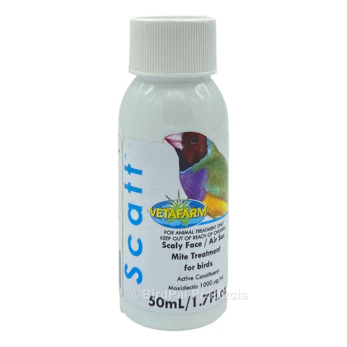 Vetafarm Scatt Liquid for Birds - Kills Air Sac Mites 