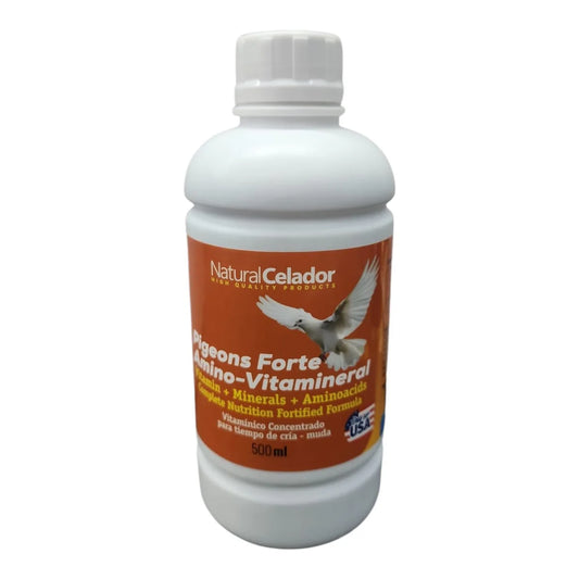 Pigeon Forte Amino - Vitamineral 500ml Vitaminas, Aminoácidos y Electrolitos, Natural Celador