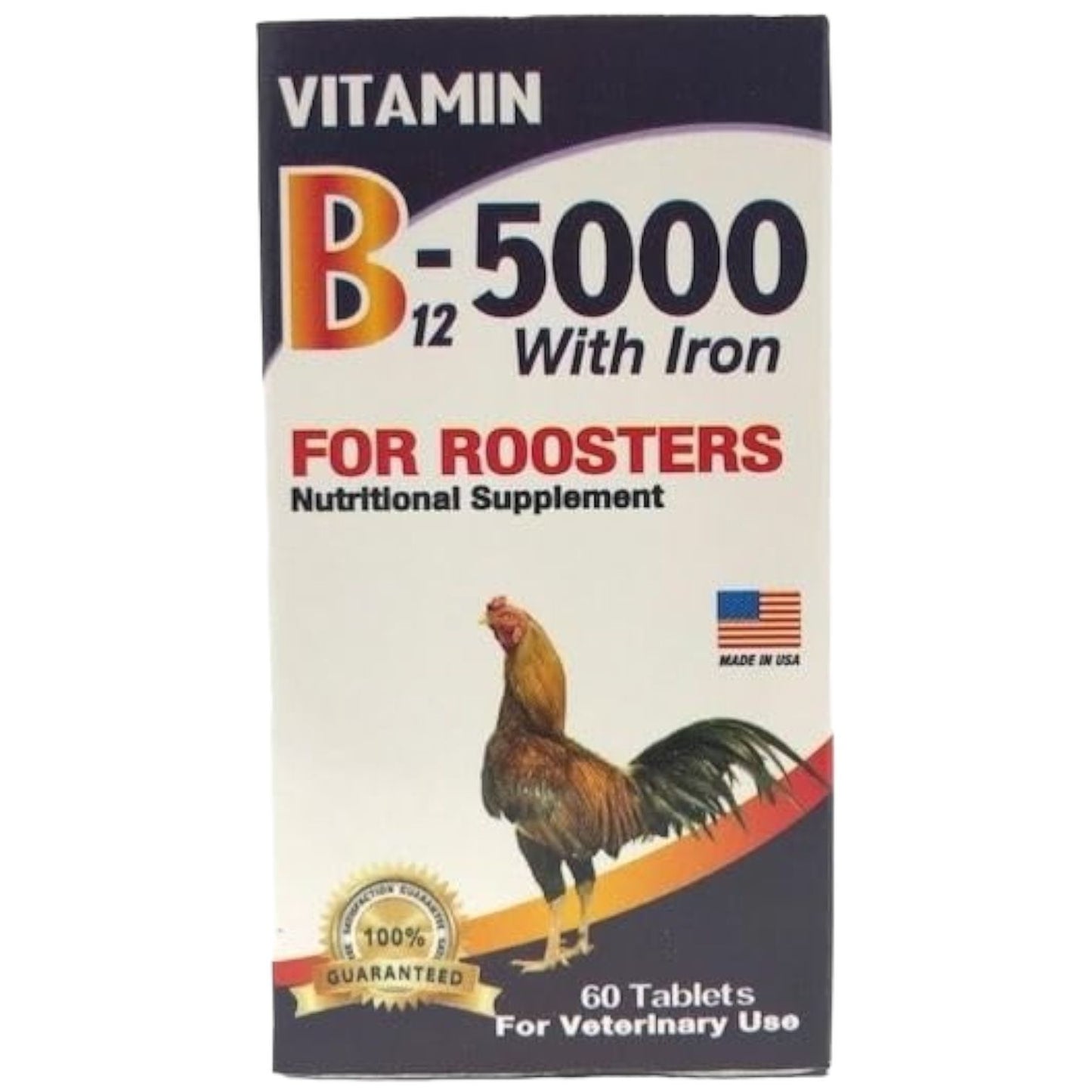 B12 5000 with iron for roosters 60 tab