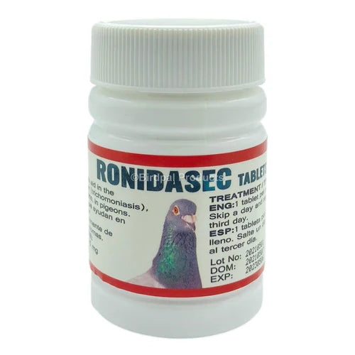 Ronidasec Tablets for Canker in Pigeons - 50 ct 