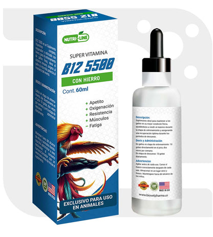 Super Vitamin B12 5500 with Iron – 60ml