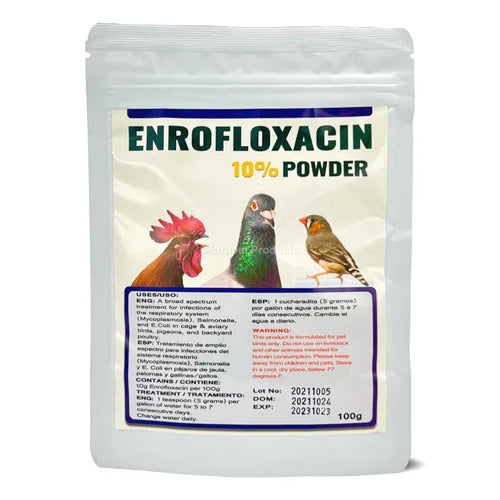 Enrofloxacin 10% for Birds (Generic Baytril) 